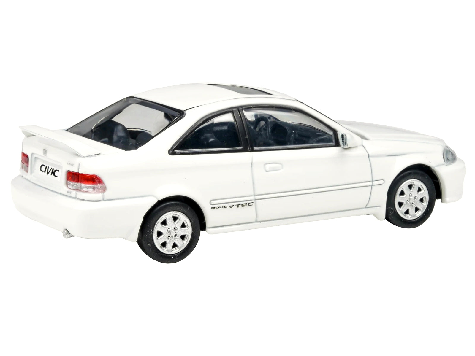 Brand new 1/64 scale diecast car model of 1999 Honda Civic Si EM1 Taffeta White with Sunroof die cast model car by Parag