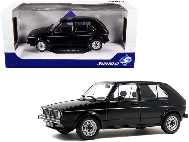 Brand new 1/18 scale diecast car model of 1983 Volkswagen Golf L Black die cast model car by Solido.
Brand new box.
Real rubber tires.
St