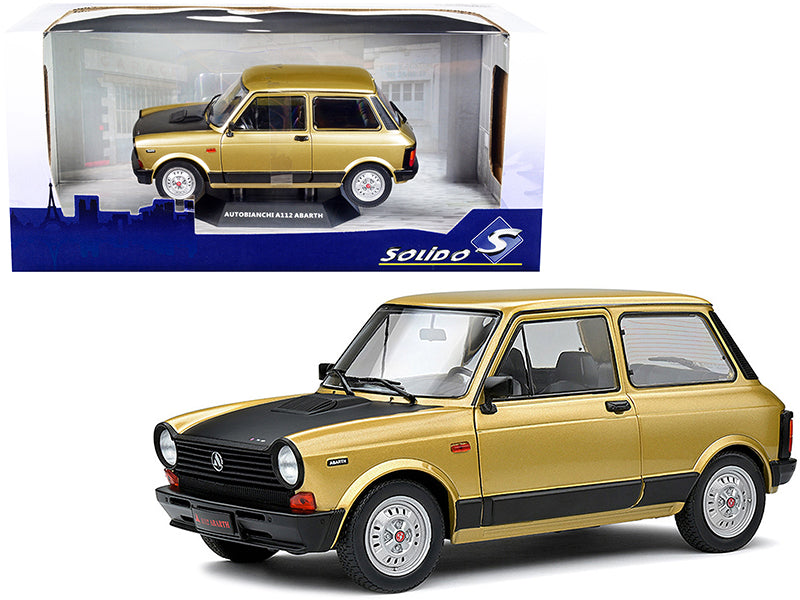 1980 Autobianchi A112 Abarth Gold Diecast Model Car 