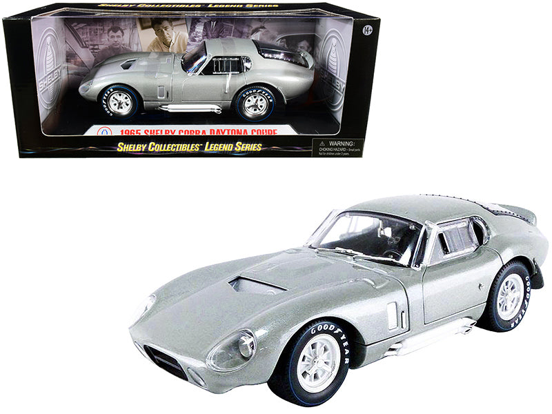 1965 Shelby Cobra Daytona Silver Diecast Model Car 