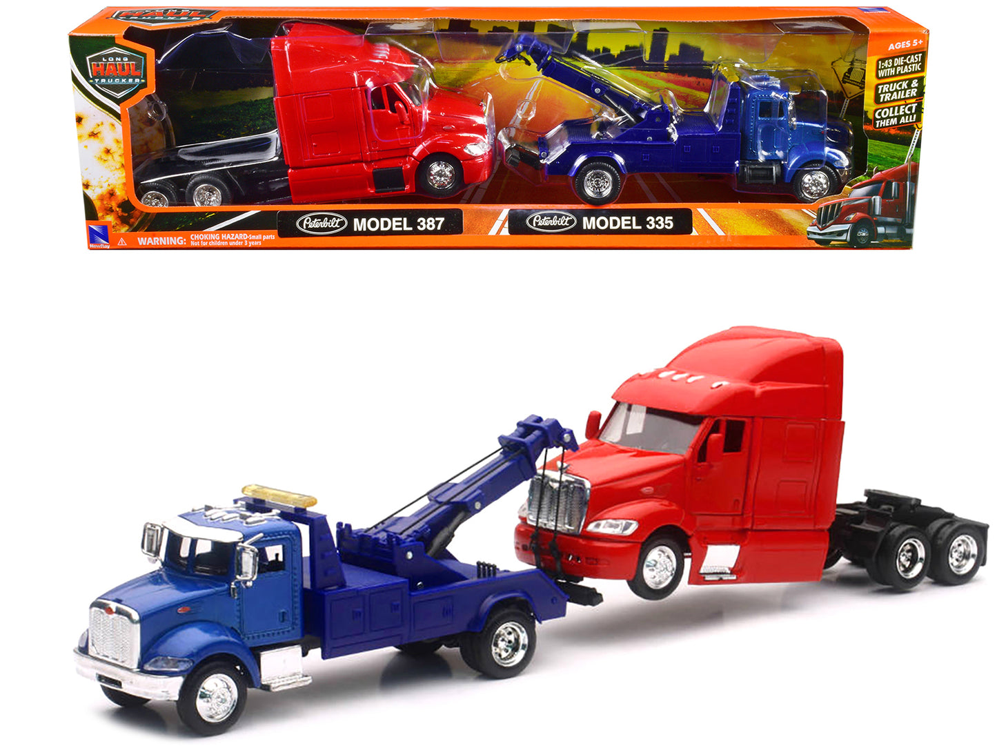 Peterbilt Model 335 Tow Blue  Model Tow Truck 