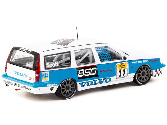Brand new 1/64 scale diecast model car of Volvo 850 Estate RHD (Right Hand Drive) #11 Tony Scott "Australian Super Touri