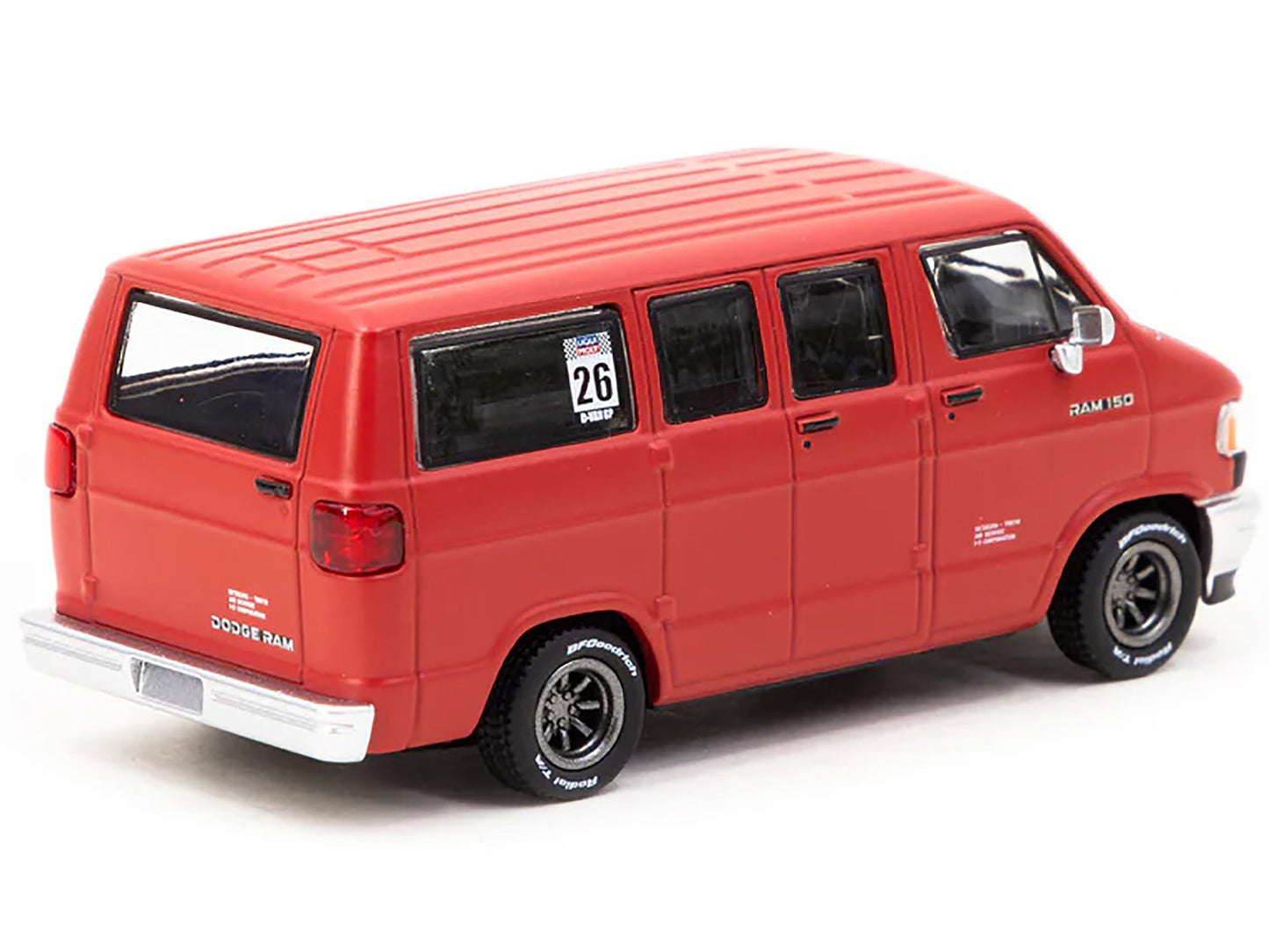 Dodge Ram 150 Red Diecast Model Van 