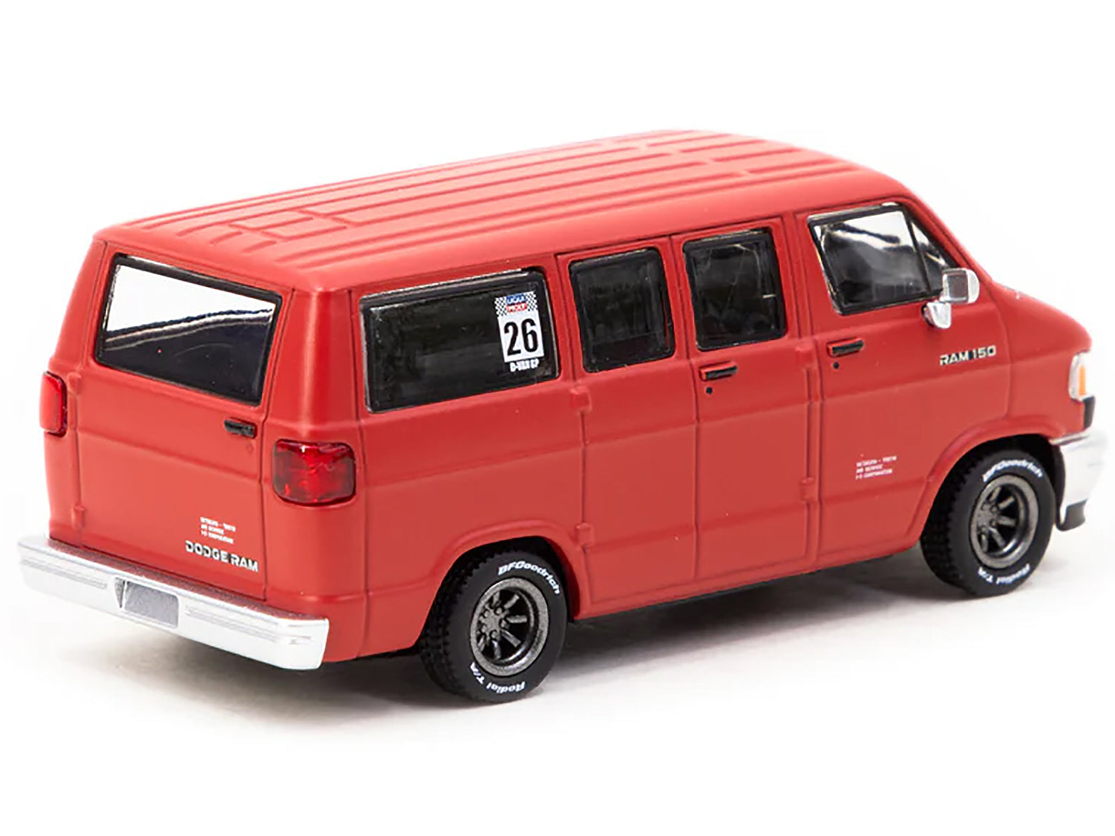 Dodge Ram 150 Red Diecast Model Van 