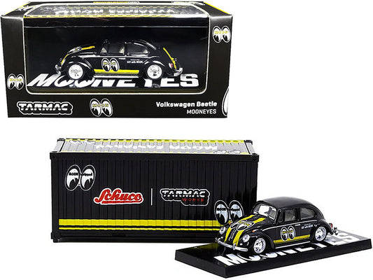 Volkswagen Beetle Mooneyes  Black Diecast Model Car 