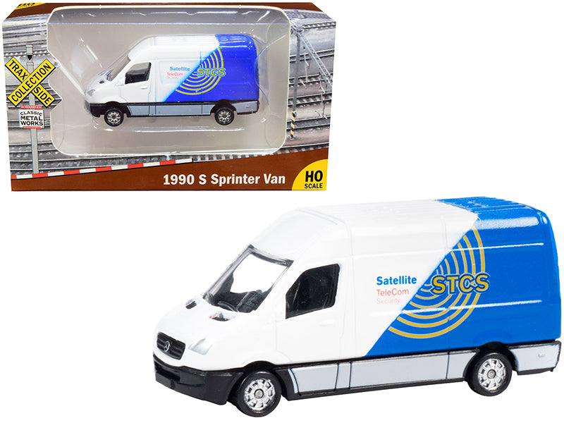 1990 Mercedes Benz Sprinter White Diecast Model Van 