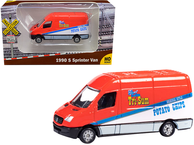 1990 Mercedes Benz Sprinter Red Diecast Model Van 