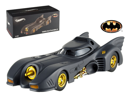 1989 Movie Batmobile Elite Black Diecast Model Car Batman