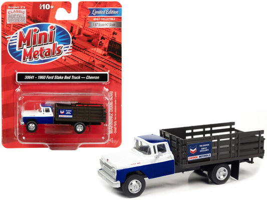 1960 Ford Stake Bed Blue  Model Stake Truck 