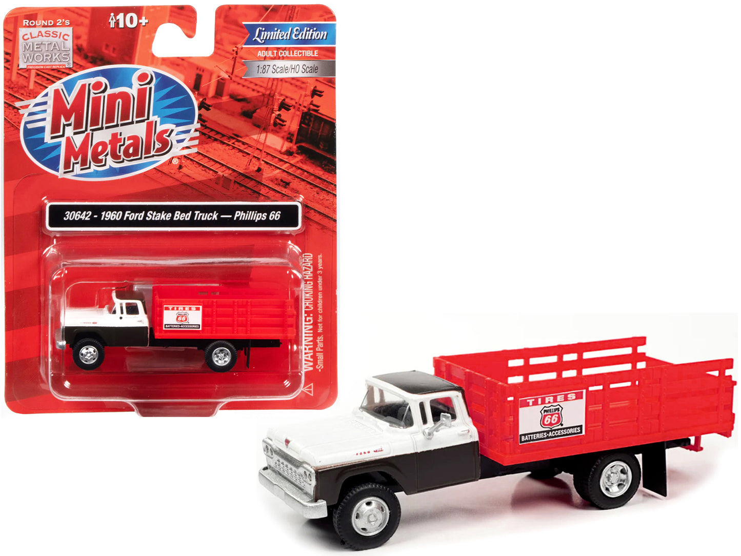 1960 Ford Stake Bed Black & White  Model Stake Truck 