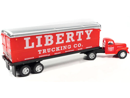 1941-1946 Chevrolet  Red  Model Tractor Trailer 
