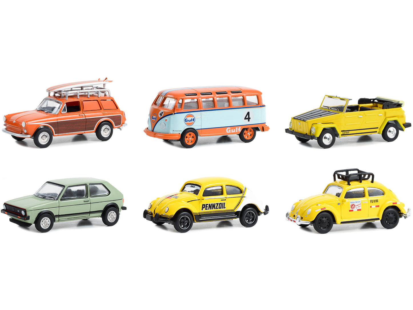 Club Vee V-Dub  Diecast Model Car/Truck Set 