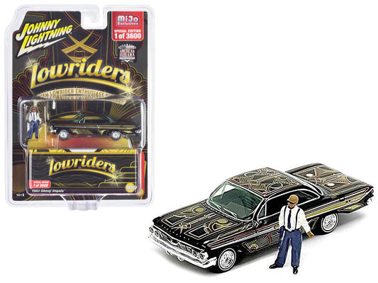 1961 Chevrolet Impala Lowrider Black Diecast Model Car Lowriders