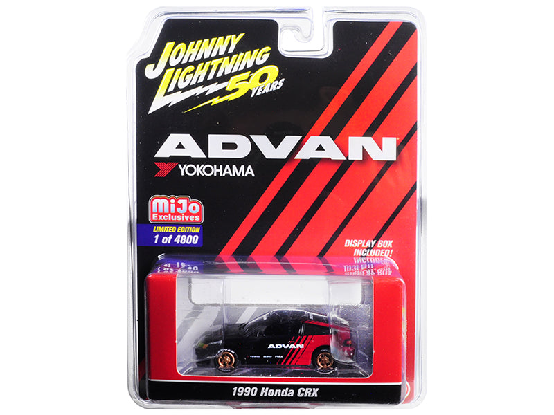 1990 Honda CRX ADVAN Black Diecast Model Car Yokohama
